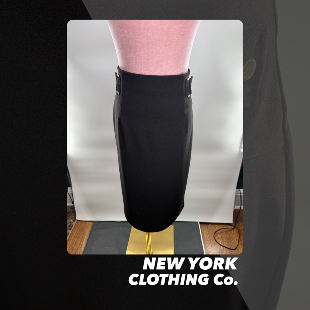EUC NYCC Buckle Detail Pencil Skirt
